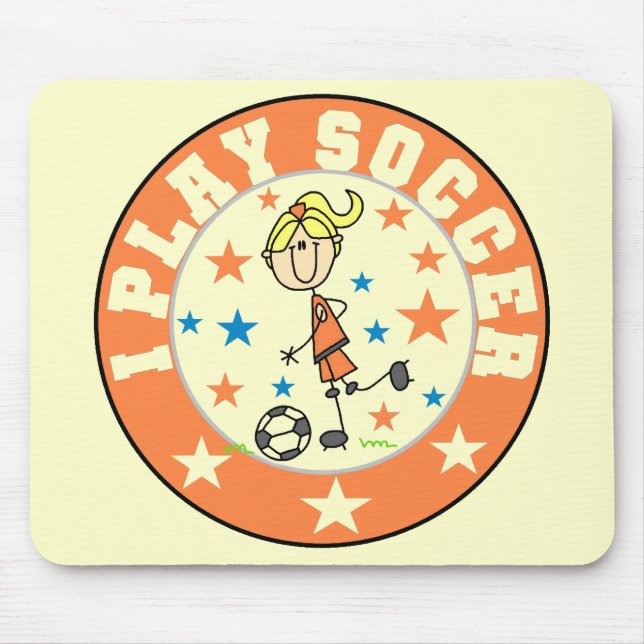 Spiel-Fußball Mousepad des Mädchen-I (Vorne)