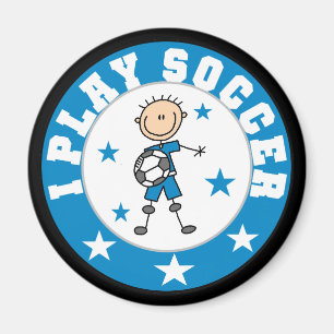 Spiel-Fußball-T-Shirts und Geschenke des Jungen-I Magnet