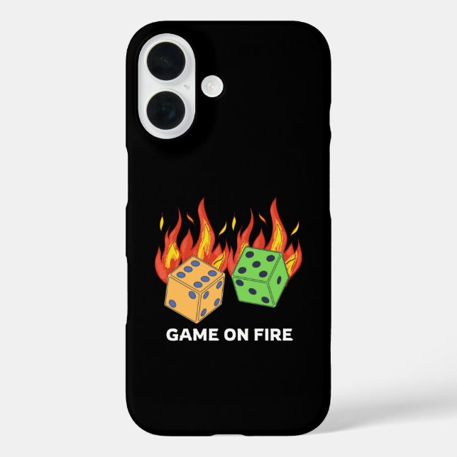 Spiel gegen Feuer iPhone 16 Hülle (Rückseite)