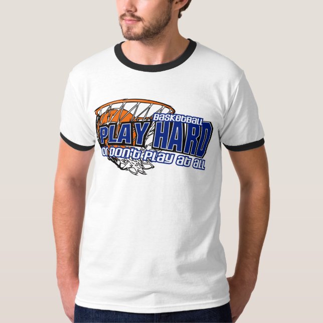 Spiel Hart-Basketball T-Shirt (Vorderseite)