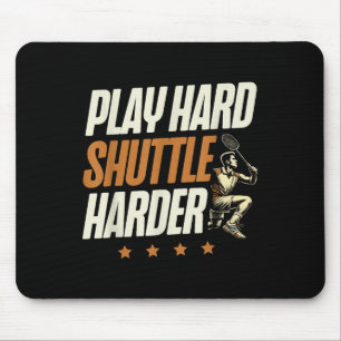 Spiel Hart Shuttle Harter Badminton Spieler Shuttl Mousepad