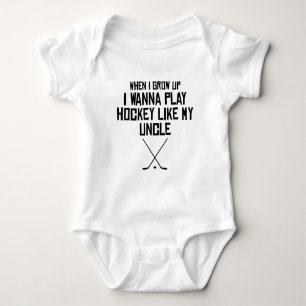 Spiel-Hockey mögen meinen Onkel Baby Strampler
