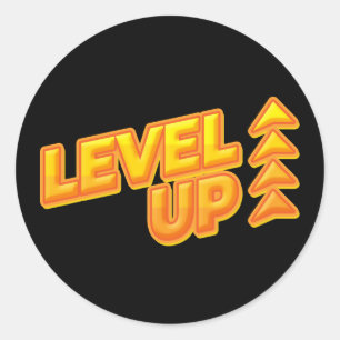 Spiel Level Aufstieg Runder Aufkleber