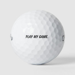 'Spiel mein Spiel' Motivations-Mantra-Geschenk  Golfball