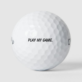 'Spiel mein Spiel' Motivations-Mantra-Geschenk  Golfball