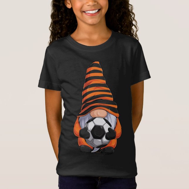 Spiel mit Fußball-Ball Halloween Fußball-Spieler G T-Shirt (Vorderseite)