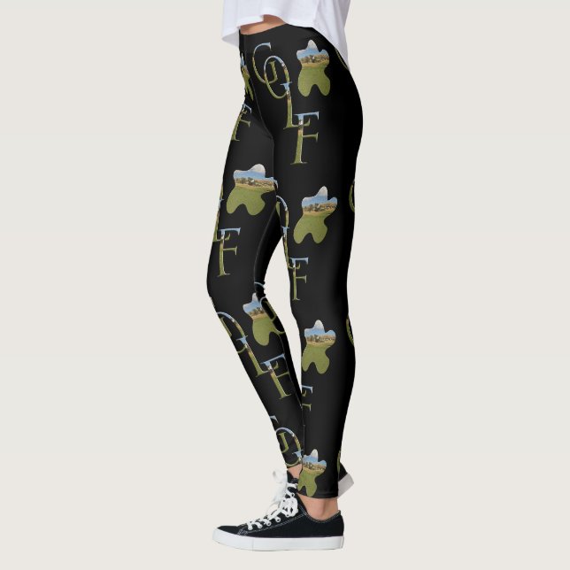 Spiel mit Golf-Logo mit Golfbild, Leggings (Links)