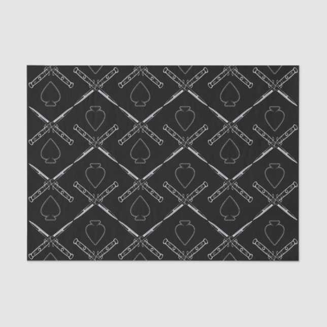 Spiel mit Messern Seidenpapier (Vorderseite)