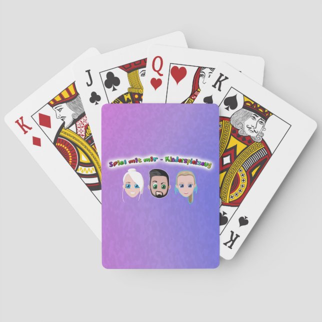 Spiel mit mir Kinderspielzeug Karten Set Spielkarten (Rückseite)