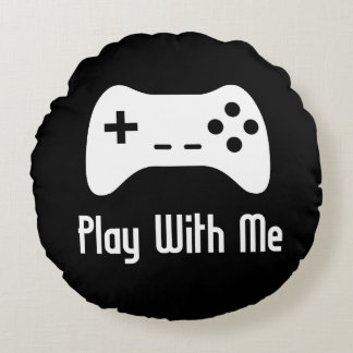 Spiel mit mir Videospiel Rundes Kissen