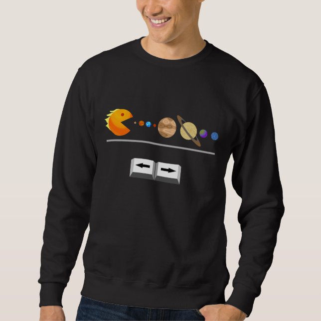 Spiel mit Planeten lustigem T - Shirt (Vorderseite)