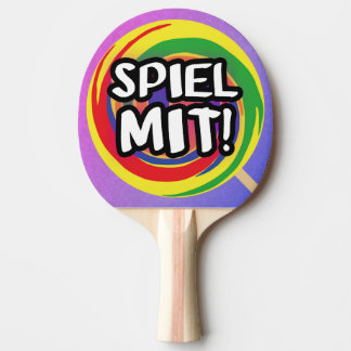 Spiel mit Tischtennisschläger Tischtennis Schläger