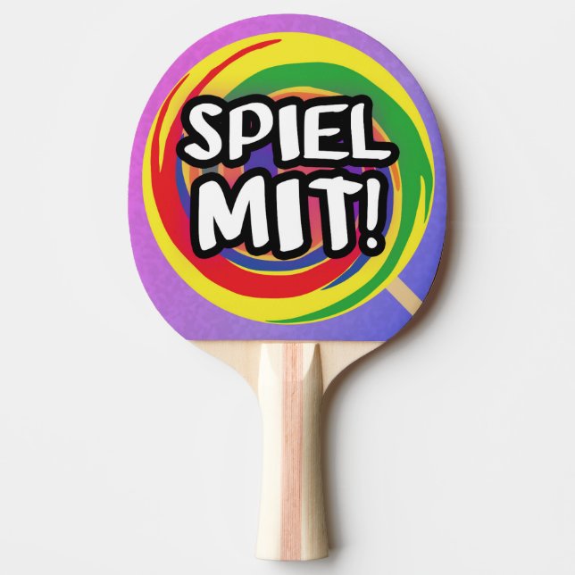 Spiel mit Tischtennisschläger Tischtennis Schläger (Vorderseite)