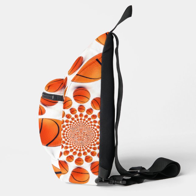 Spiel On: Basketball Champions Kaleidoskop Crossbody Bag (Rechts)