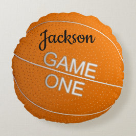 Spiel One Basketball Runde Kissen