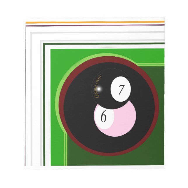 SPIEL OVER NOTIZBLOCK (Vorderseite)