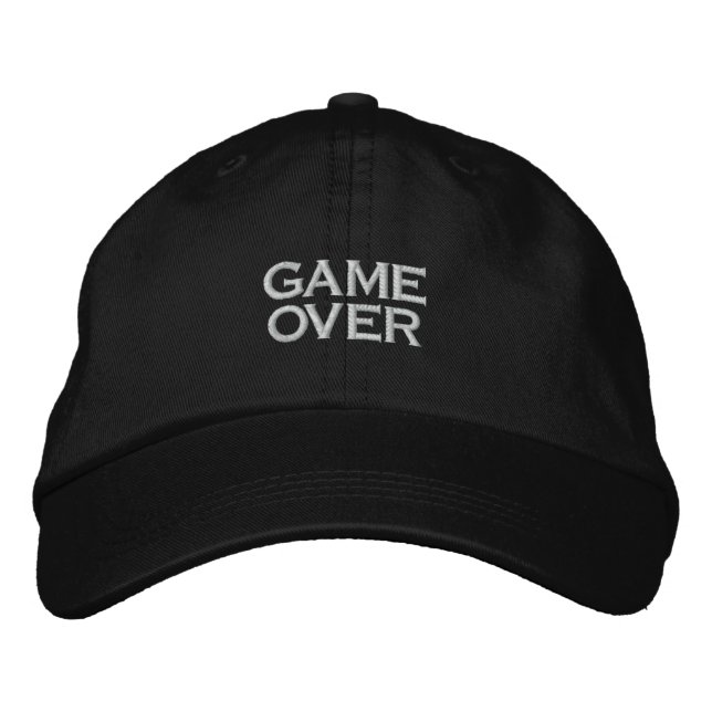 SPIEL OVER, SPIELSPIELSPIELE-GAP BESTICKTE BASEBALLKAPPE (Vorderseite)