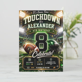 Spiel Schwule Sportarten Touchdown Football 8. Geb Einladung
