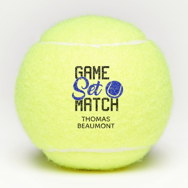 Spiel-Set-Match Tennisbälle (Vorderseite)