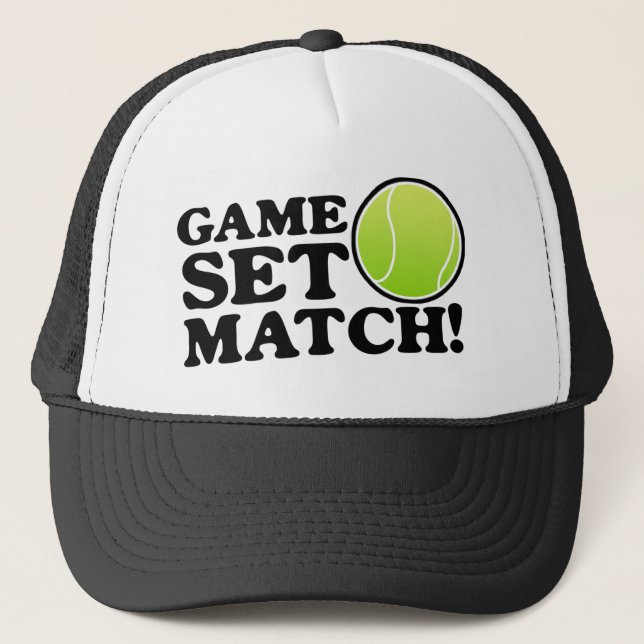 Spiel, Set, Match Truckerkappe (Vorderseite)