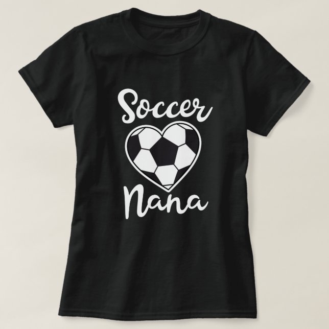 Spiel-Taggeschenk stolzer Fußball-Nana-Frauen T-Shirt (Design vorne)
