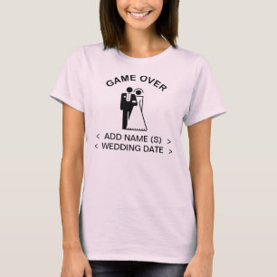 Spiel über Add-Namen für den T - Shirt Hochzeitsta