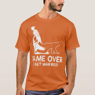 Spiel über Bachelor Party Braut und Bräutigam Hoch T-Shirt