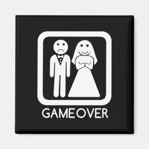 Spiel über Braut und Groom Magnet