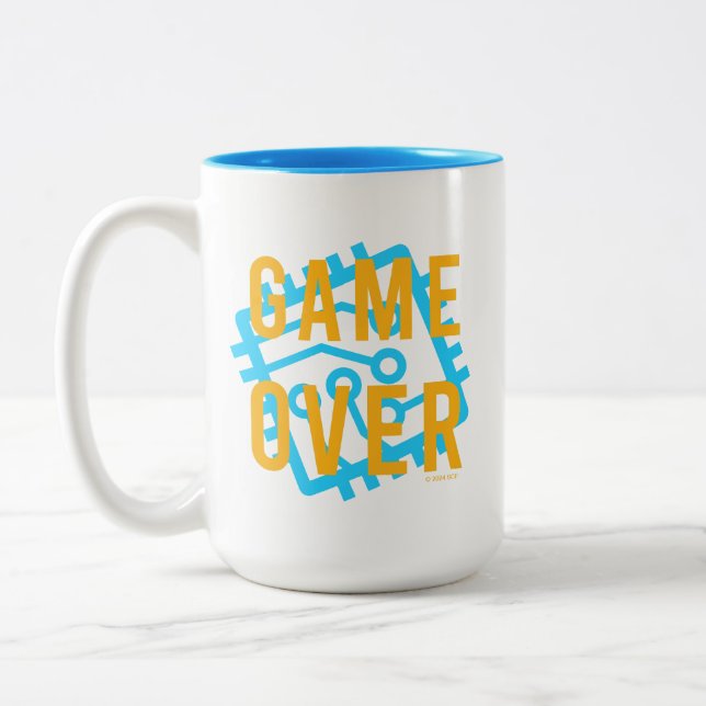 Spiel über den digitalen Kreis Zweifarbige Tasse (Links)