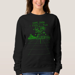 Spiel über den klassischen 80er Retro Video Arcade Sweatshirt