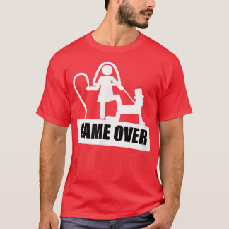 Spiel über den Verheirateten Heiratsraum für Party T-Shirt