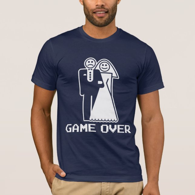 Spiel über Heirat-Spiel über lustigem T-Shirt (Vorderseite)