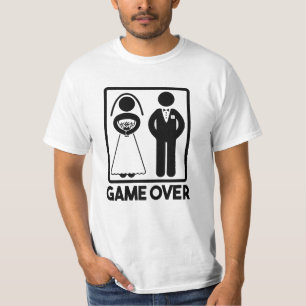 Spiel über Hochzeits-Shirt des lustigen Bräutigams T-Shirt