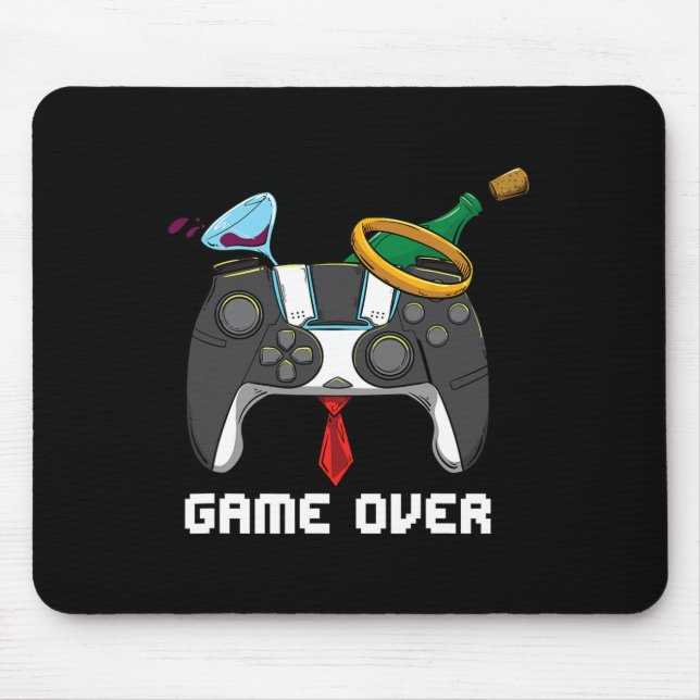 Spiel über Hochzeitsfeier Mousepad (Vorne)