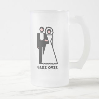 Spiel über Junggeselle-Party-Tasse Mattglas Bierglas