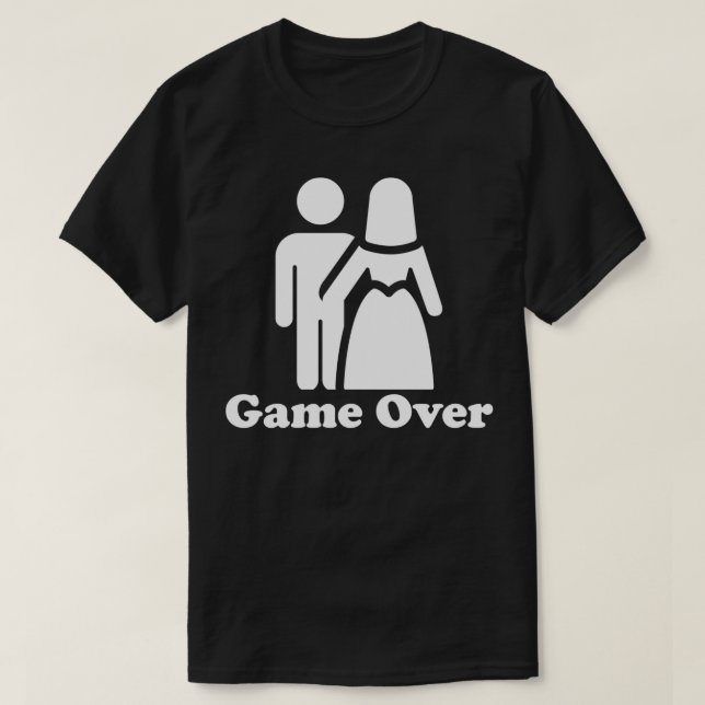 Spiel über lustige Bachelor Party T-Shirt (Design vorne)