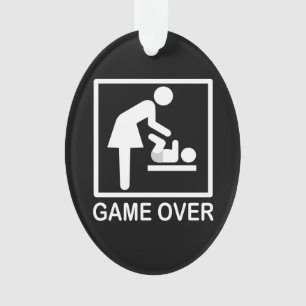 Spiel über Mamalustigem Signage-Piktogramm Ornament