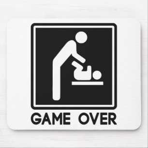 Spiel über neuem Baby für Elternteil-Vater Mousepad