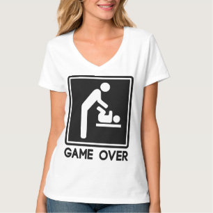 Spiel über neuem Baby für Elternteil-Vater T-Shirt