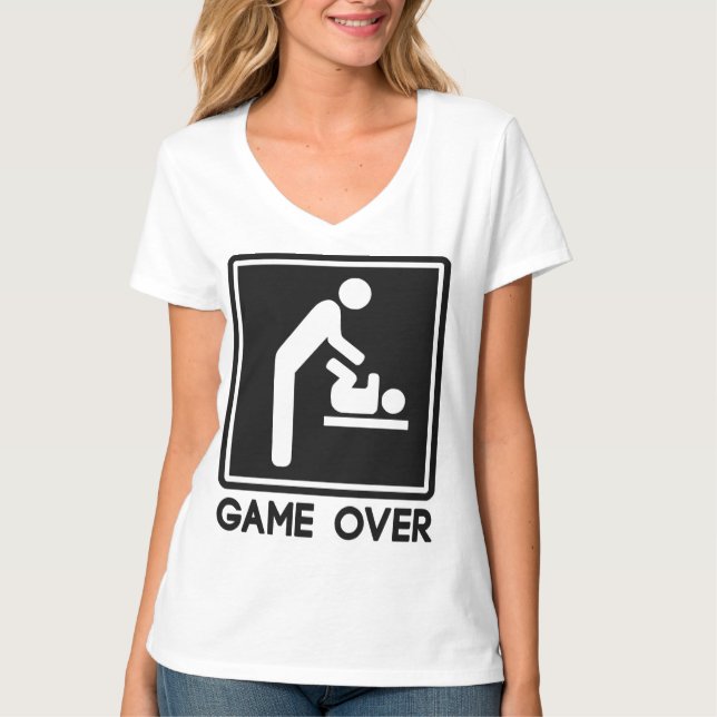 Spiel über neuem Baby für Elternteil-Vater T-Shirt (Vorderseite)