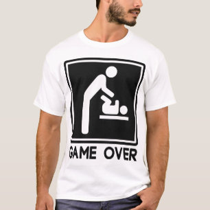 Spiel über neuem Baby für Elternteil-Vater T-Shirt