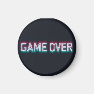 Spiel über Neuronensign   Retro-Glasing-Arcade-Des Magnet
