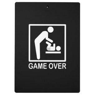 Spiel über Vater Funny Piktogramm Klemmbrett