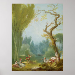 Spiel von Pferd und Reiter - Jean Fragonard Kunst Poster