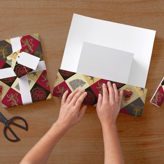 Spiel von Thrones Sigil Pattern Geschenkpapier Set (Von Creator hochgeladen)