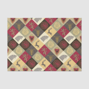 Spiel von Thrones Sigil Pattern Seidenpapier