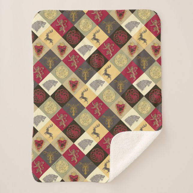 Spiel von Thrones Sigil Pattern Sherpadecke (Vorderseite)