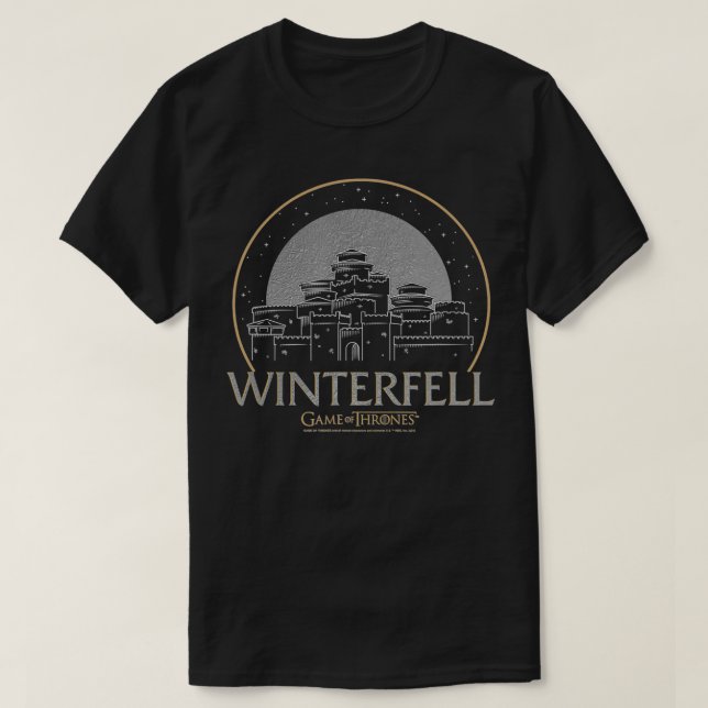 Spiel von Thrones Winterfell T-Shirt (Design vorne)