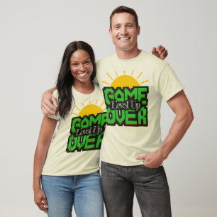 Spiel vorbei, belebte Retro-Spiele mit, Levelaufst T-Shirt