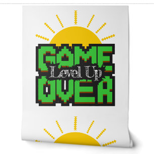 Spiel vorbei, belebte Retro-Spiele mit, Levelaufst Tapete